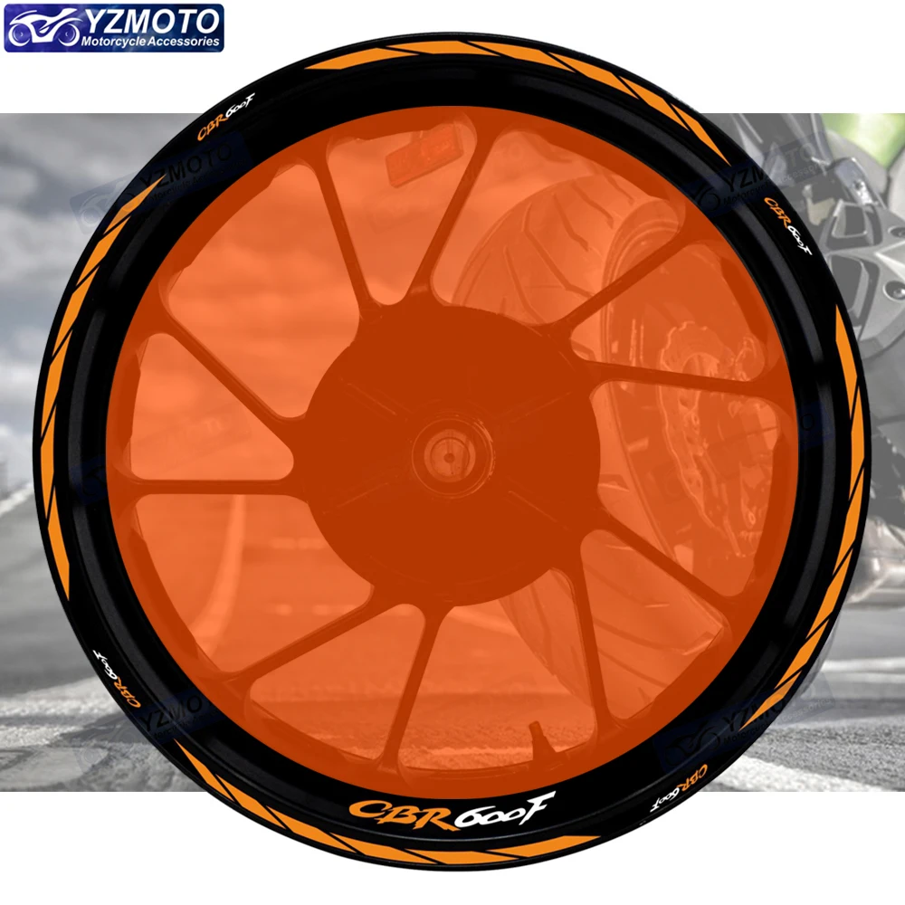 

Для Honda CBR600F CBR 600F мотоциклетные гонки 17-дюймовый передний и задний логотип ступицы колеса водостойкая светоотражающая наклейка наклейка