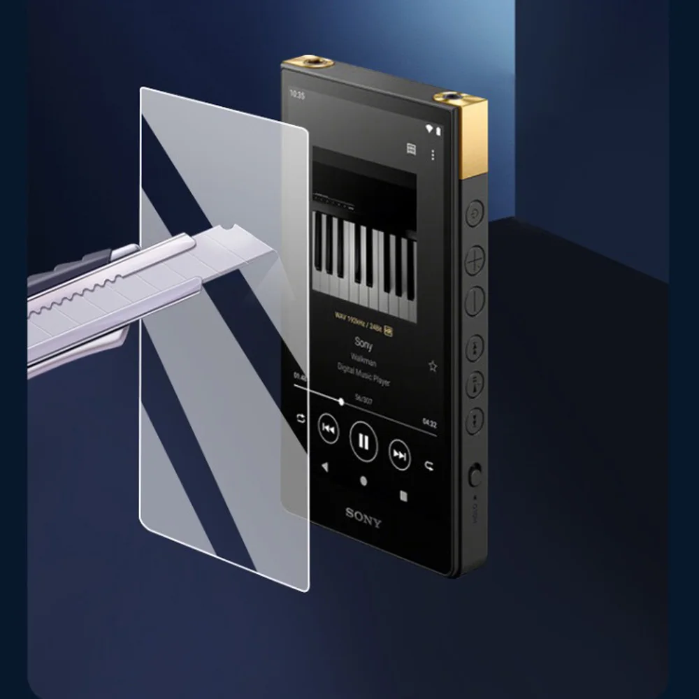 Weiche klare TPU-Schutzhülle für Sony Walkman NW-ZX700 NW-ZX706 NW-ZX707 mit Front schutz gehärtetem Glas