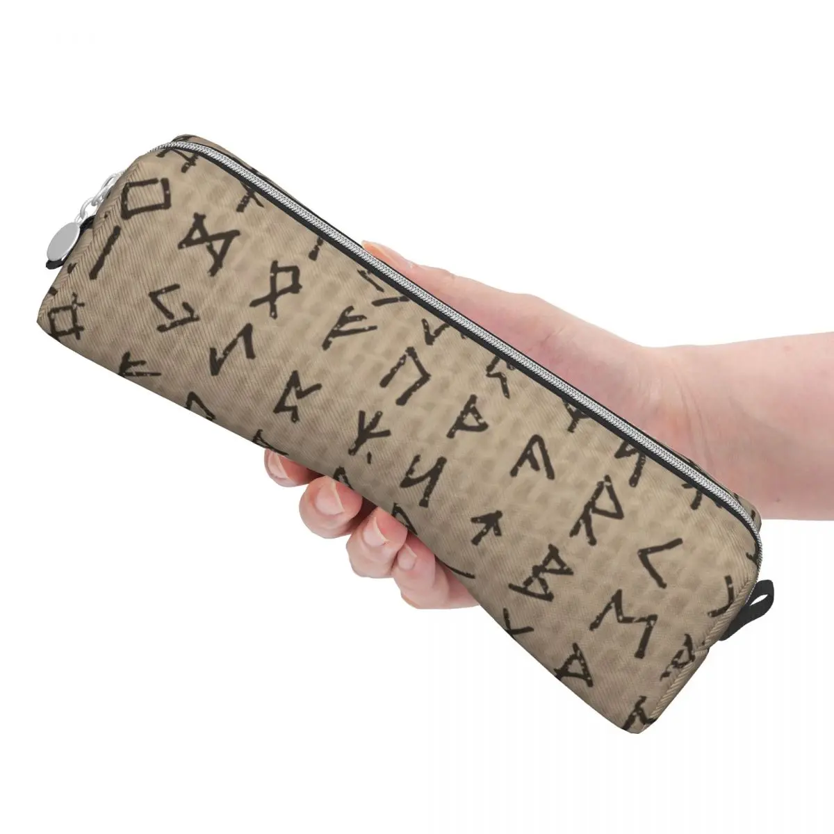 Estojo para Lápis de Mitologia Nórdica Futhark-Rune Viking, Saco de Caneta Divertido, Meninas e Meninos, Grande Capacidade