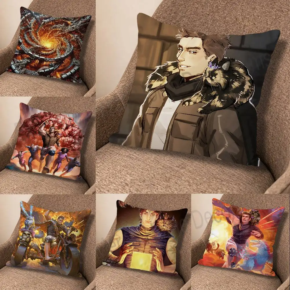 D-Dungeon C-Crawler Carl Pillow Case Modern Home Decorative Cozy Plush Pillowcase For Living Room Bedroom Sofa
