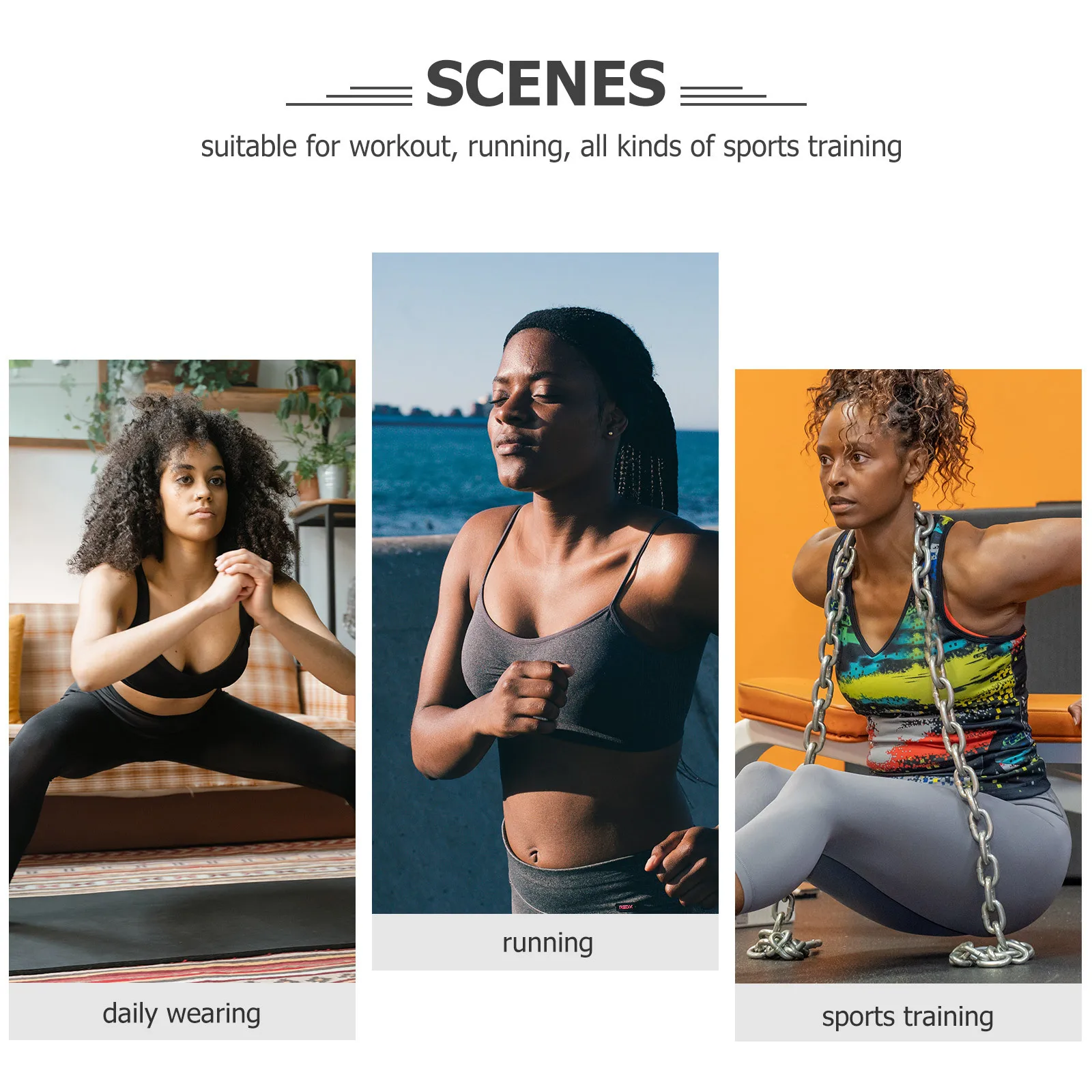 

4Pcs Elastic Breathable Headband Stripe Sweat Absorbing Sports Workout Gym Fitness Hairband Sweatband Headband