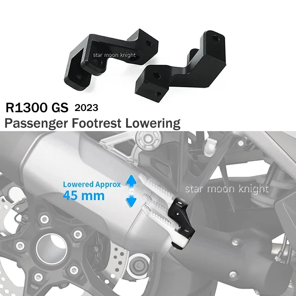 

For BMW R1300 GS Motorcycle Passenger Footrest Lowering R1300GS R 1300 GS Accessories Footpeg Lowering Kit Footpeg Relocation