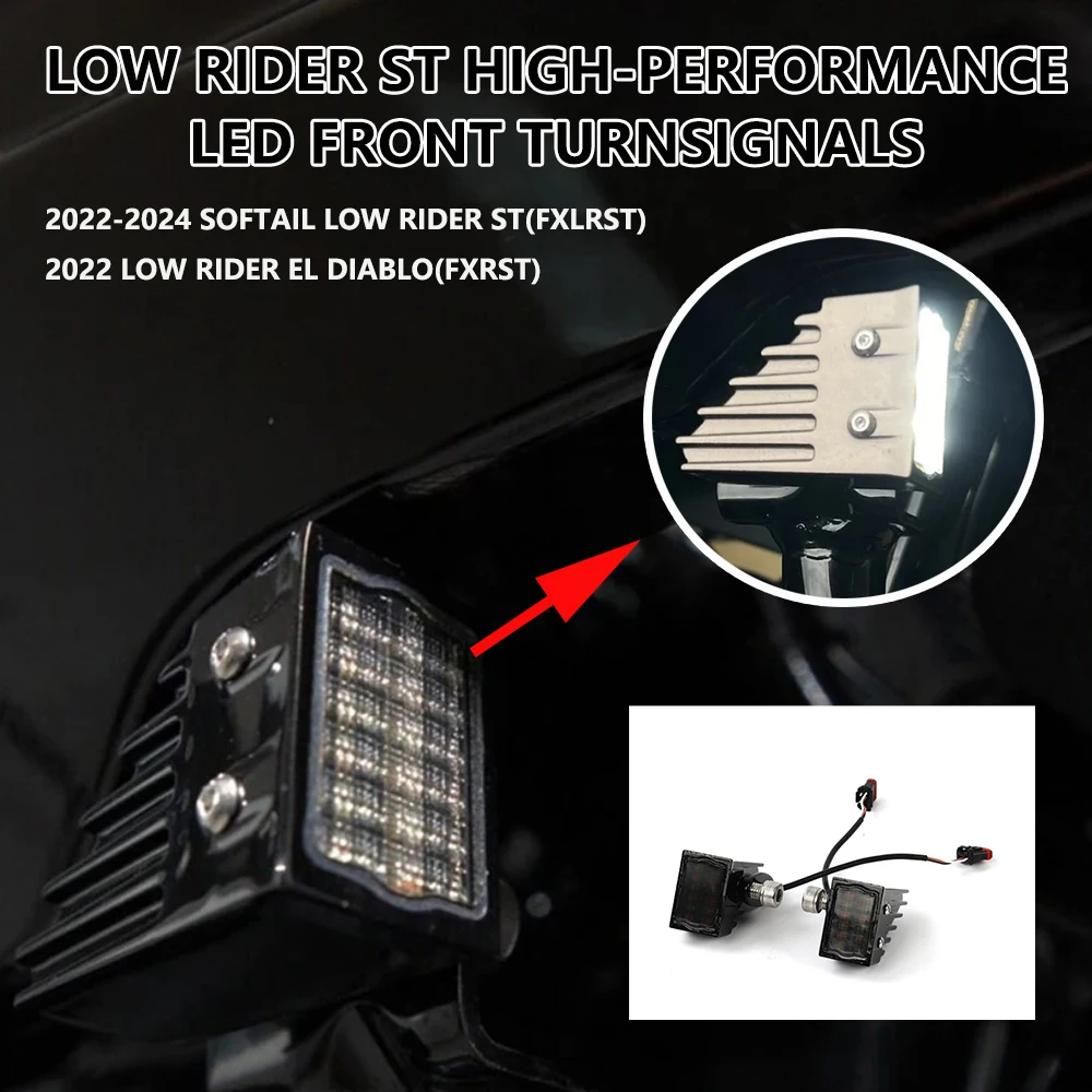 

Мотоцикл LOW RIDER ST HIGH-PERFORMANCE LED FRONT TURNSIGNALS 2022-2024 Softail Low Rider ST(FXLRST) ШТЕКЕР И И ИГРАНИЕ