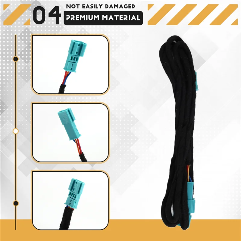 Car Illuminated LED Y-Shaped Adapter Cable Diverter AC/Radio Footwell For BMW F30 F32 F34 M3 M4