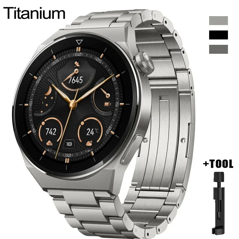 Titanium Strap For Huawei Watch 4 Pro Luxury Bracelet Band For Huawei GT4 46mm Ultimate 22mm For Samsung Watch 45mm Gear S3 Belt