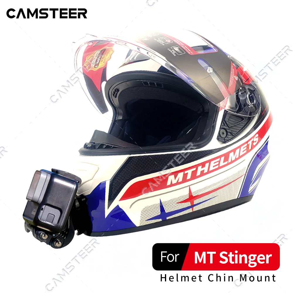 

MT Stinger Helmet Custom Алюминиевое Крепление для подбородка для GoPro Hero 12 11 10 9 Insta360 X4 X3 Ace pro DJI Action 3 4 аксессуары для камеры