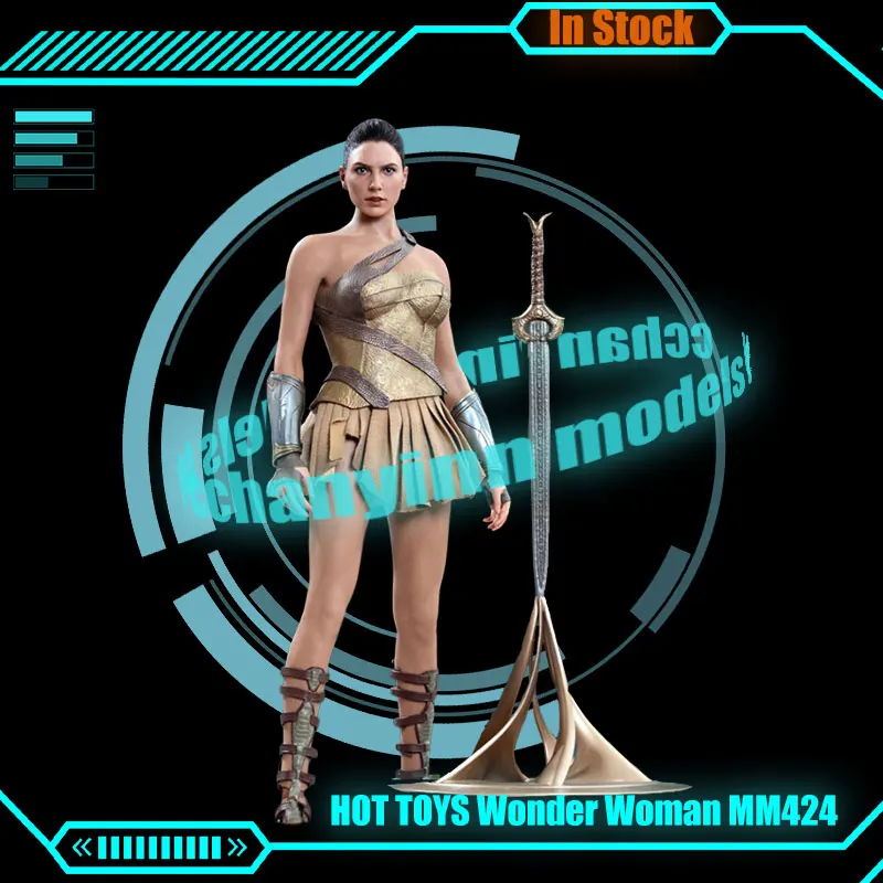 Original Hot Toys 1/6 Wonder Woman Actin Figure Gal Gadot Anime Wonder Woman Figurine Ht Mms424 Training Version Collection Toys