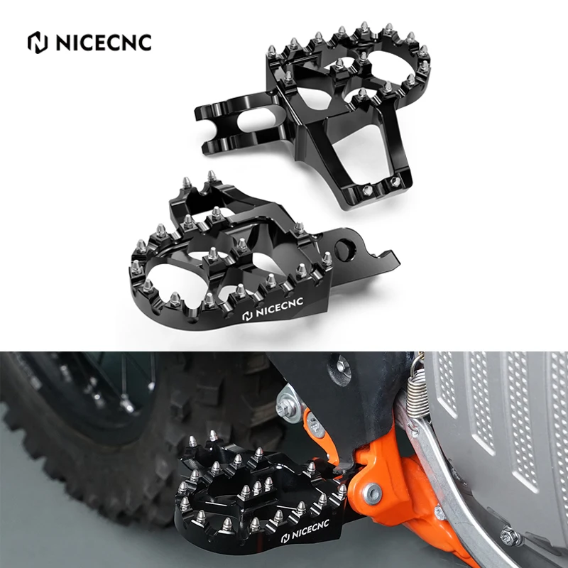 

NICECNC Extender Foot Pegs Foot Rests PRO Footpegs For Honda CR125R CR250R 2002-2007 CRF150R 2007-2022 CRF250R CRF450R 2004-2023