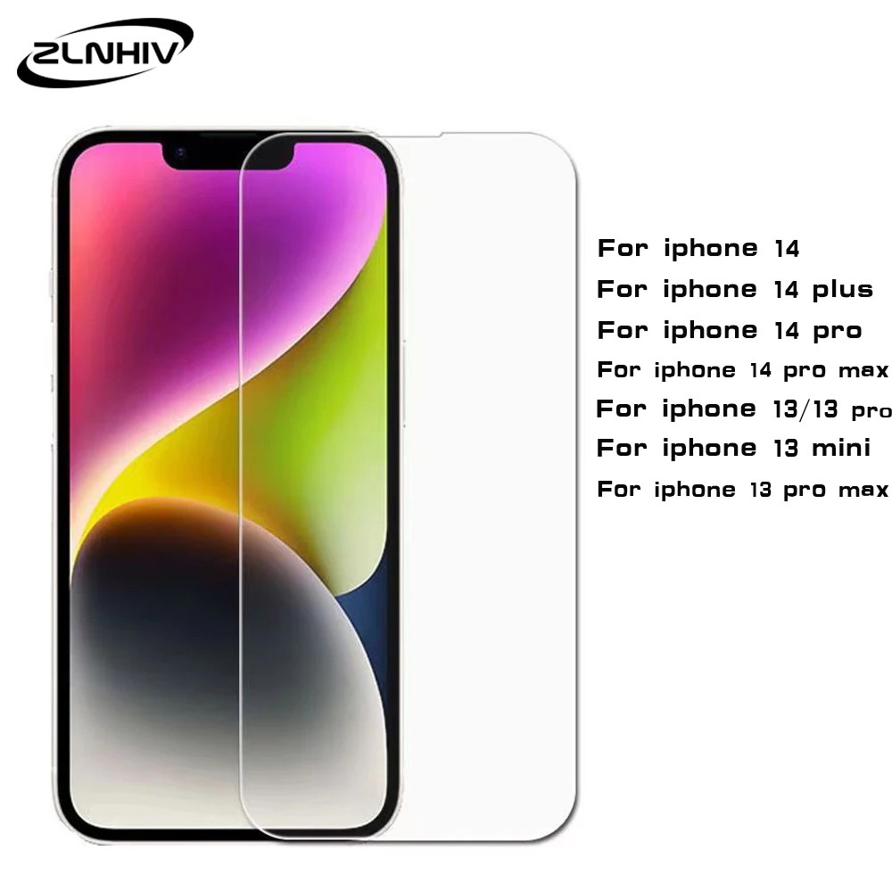 

ZLNHIV for Iphone 14 13 11 Pro Max 12 Mini 7 8 Protective Film Xs Xr X Se 2020 Phone Screen Protector Tempered Glass Smartphone