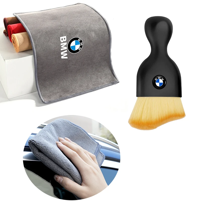 Car Washing Tools Soft Cleaning Brush Towel Accessories For BMW E46 E90 F30 E60 F11 F30 F20 G20 E39 G30 E92 E87 X3 Series 1 3 5