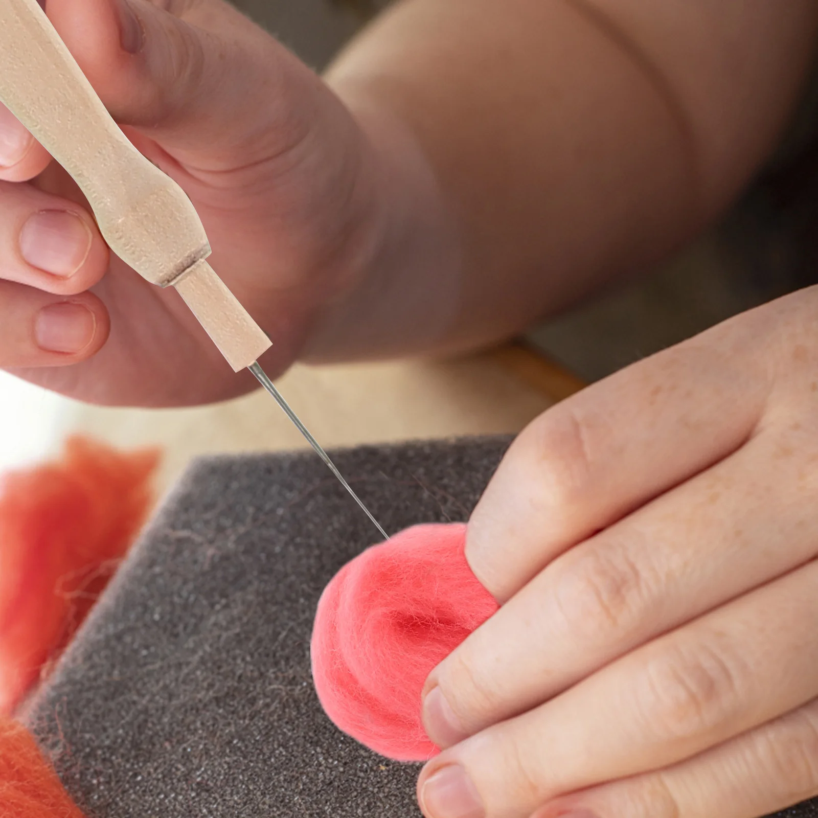 

36Pcs Wool Felting Material Kit Premium DIY Needle Felting Yarn Craft Supplies for Adults Colorful Felt Crafting Set