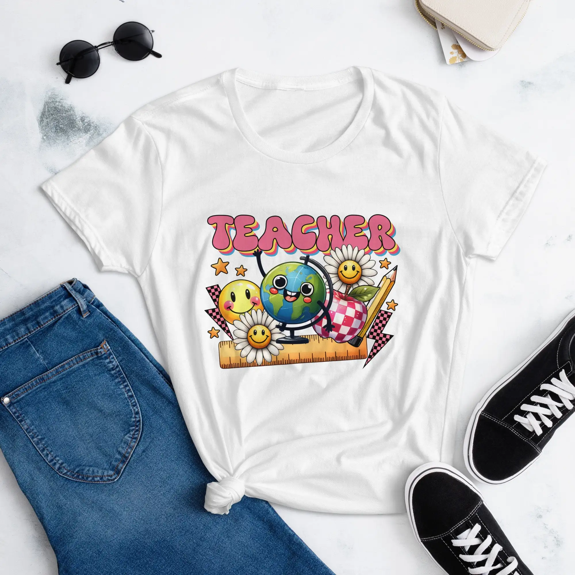 Teacher T Shirt For Back To School First Day Of Teachers Appreciation