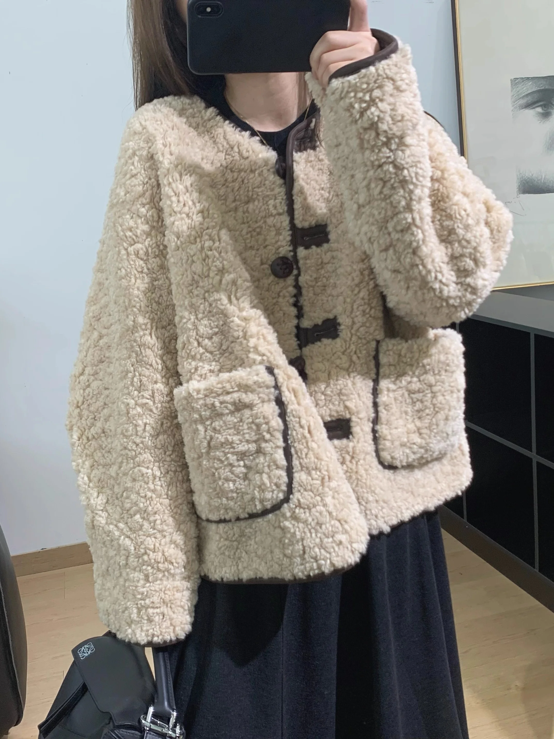 

Lamb Wool Jacket Alaska Woman Dynamic Active Energetic Vigorous Forceful Powerful Strong Potent Effective Efficacious Efficient