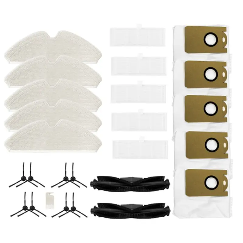 ABLU-For Proscenic M7 Pro / Kyvol Cybovac S31 / HONITURE Q6 / Uoni V980 Plus Robot Vacuum Main Brush Dust Bag Accessories