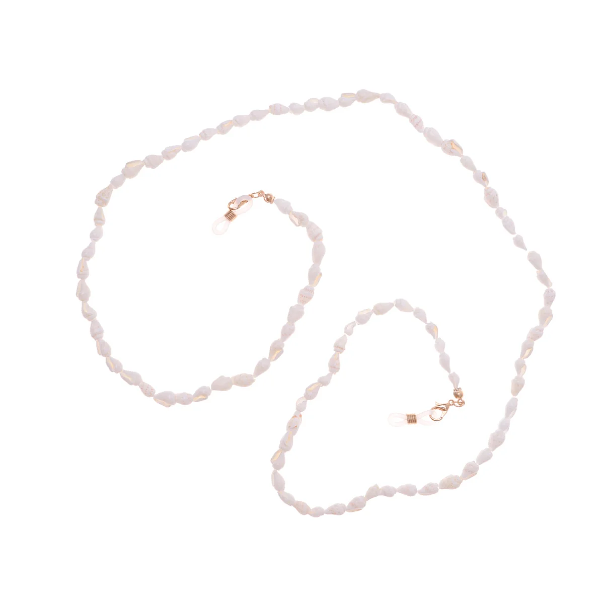 

Conch Style Eyeglass Chain White Shell Pendant Eyewear Safety Strap Prevents Dropping during Sports Hiking Cord