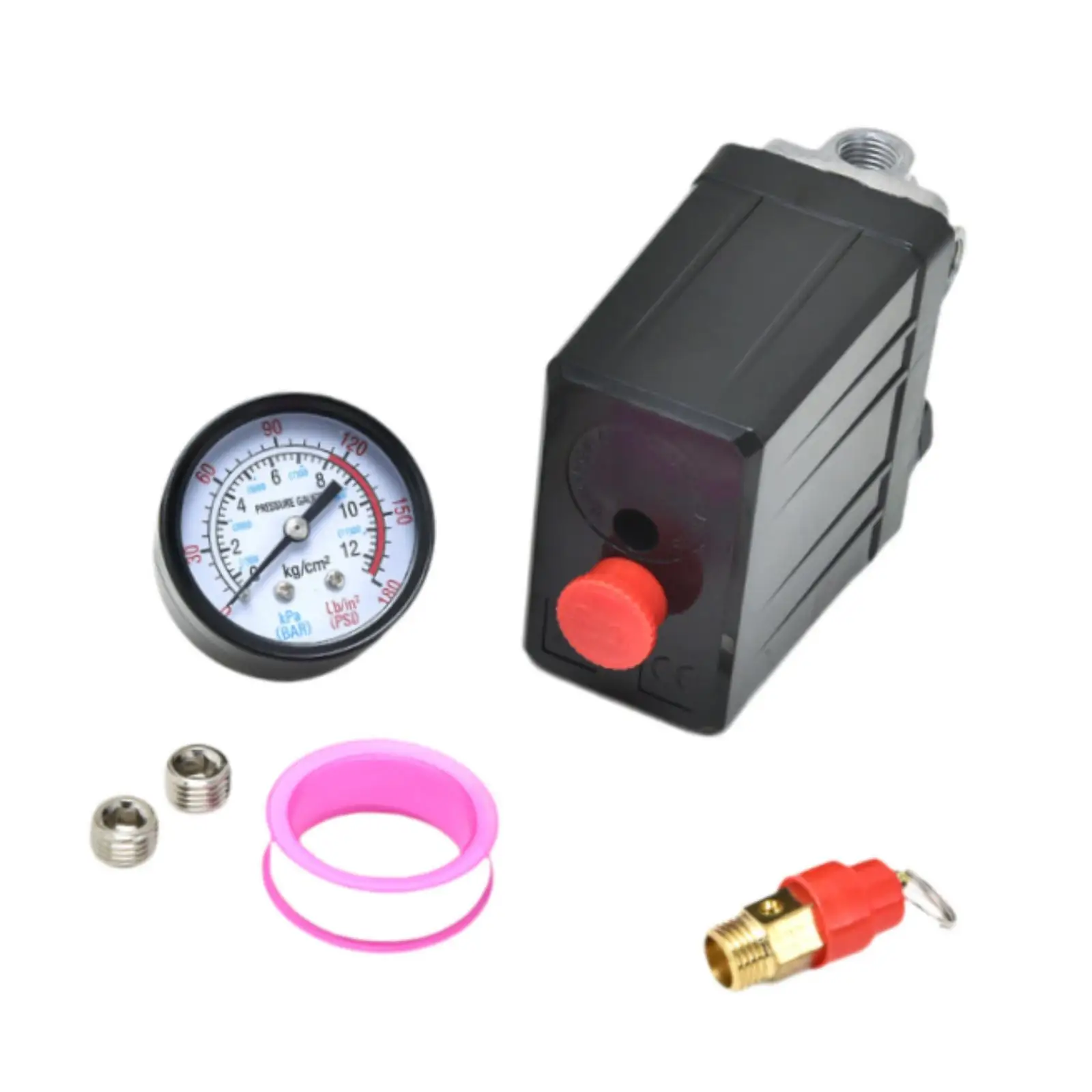 Pressure Switch Upgraded Parts and 1 Roll Tape Replacement Easy to Disassemble and Install Multipurpose 4 Way Regulator