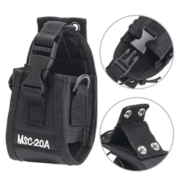 MSC-20A/B/C/D Nylon Pouch Waist Bag Tactical Walkie Talkie Case for Motorola Baofeng UV5R UV82 bf888S UV9R TYT Ham Two Way Radio