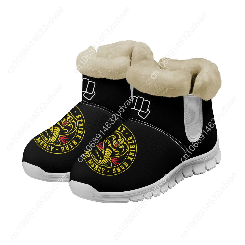 Cobra Kai Snow Boots Mens Womens Teenager Shoes Keep Warm High Quality Casual Lightweight Couple Sports Custom Sneakers