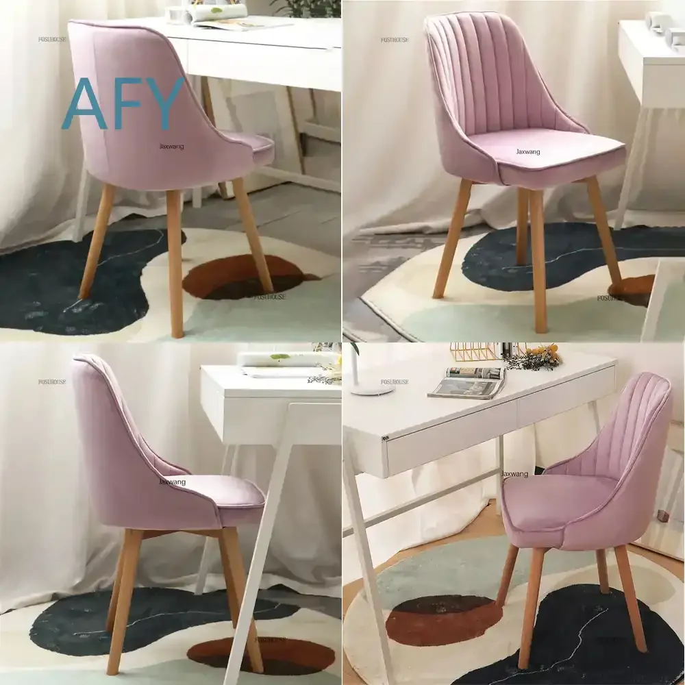 Simple Dining Chairs for Kitchen Furniture Desk Chair for Writing Home Student Backrest Bedroom Study Chair for Learning