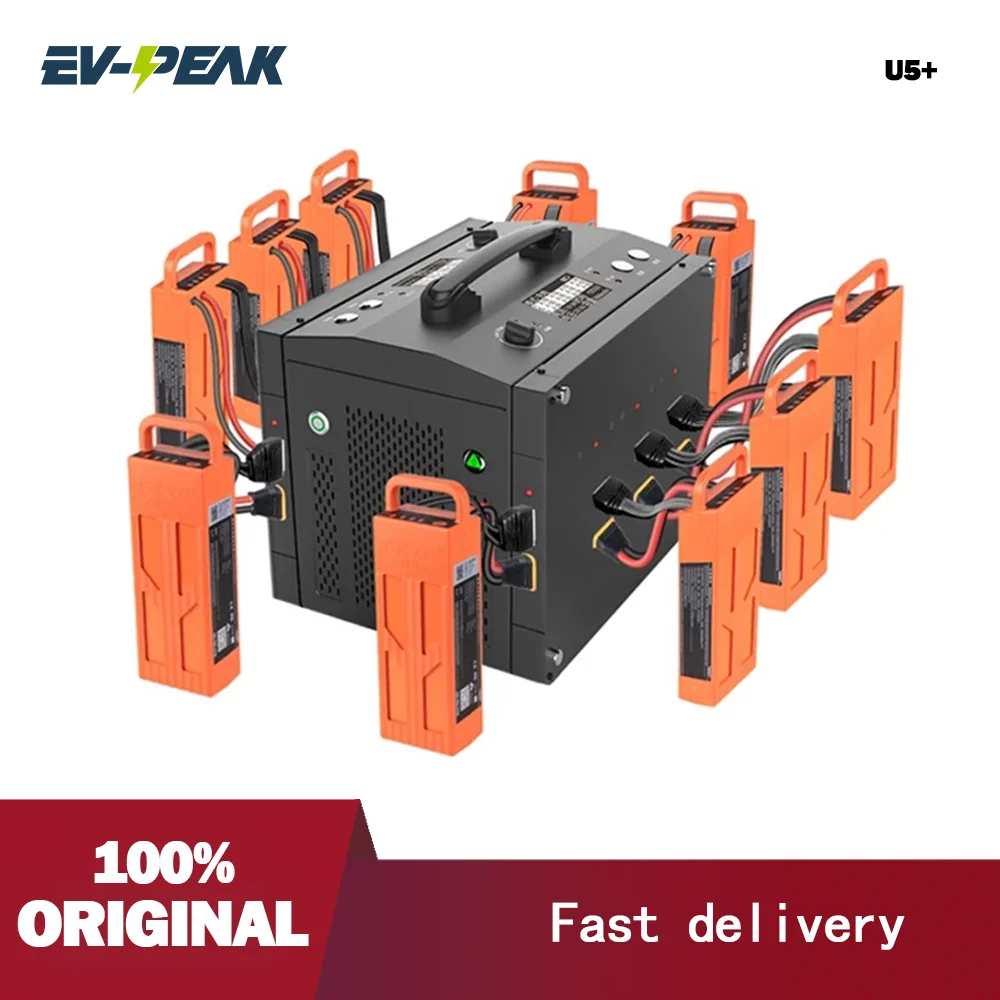 EV-PEAK U5+ 2400W 30A LiPo/LiHv Industry Drone Smart Balance Charger for 6S 10S12S 14S Battery charger