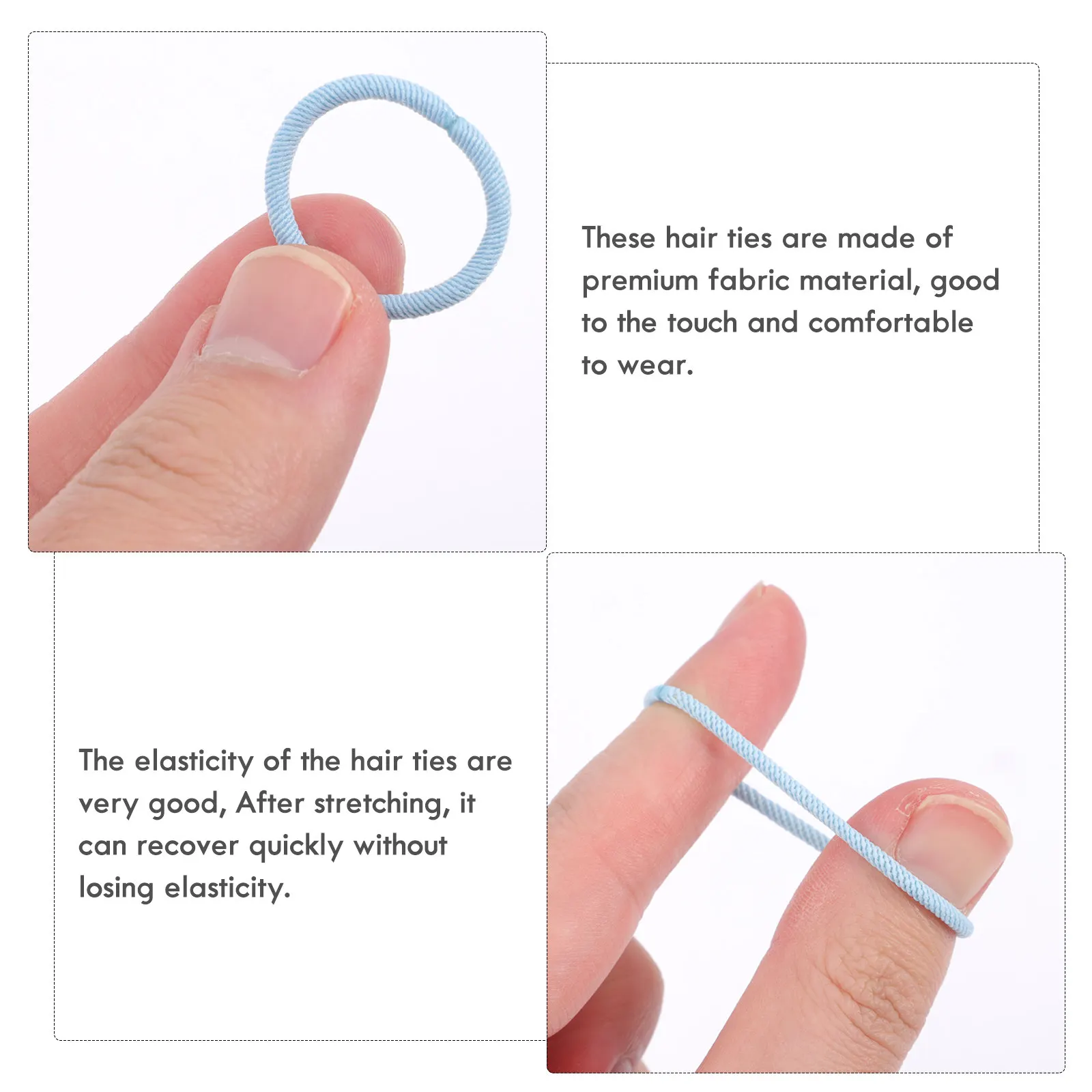 

120 шт. бесшовных резинок для волос, эластичные держатели для хвоста, мягкие тканевые разноцветные резинки для волос, аксессуары
