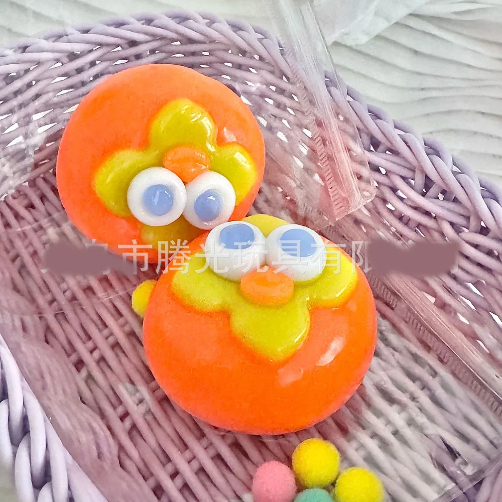 1pc Funny and Cute Persimmon Soft Pinch to Relieve Daily Stress Tension Decompression Fidget Office Decoration Party Gift Toy.
