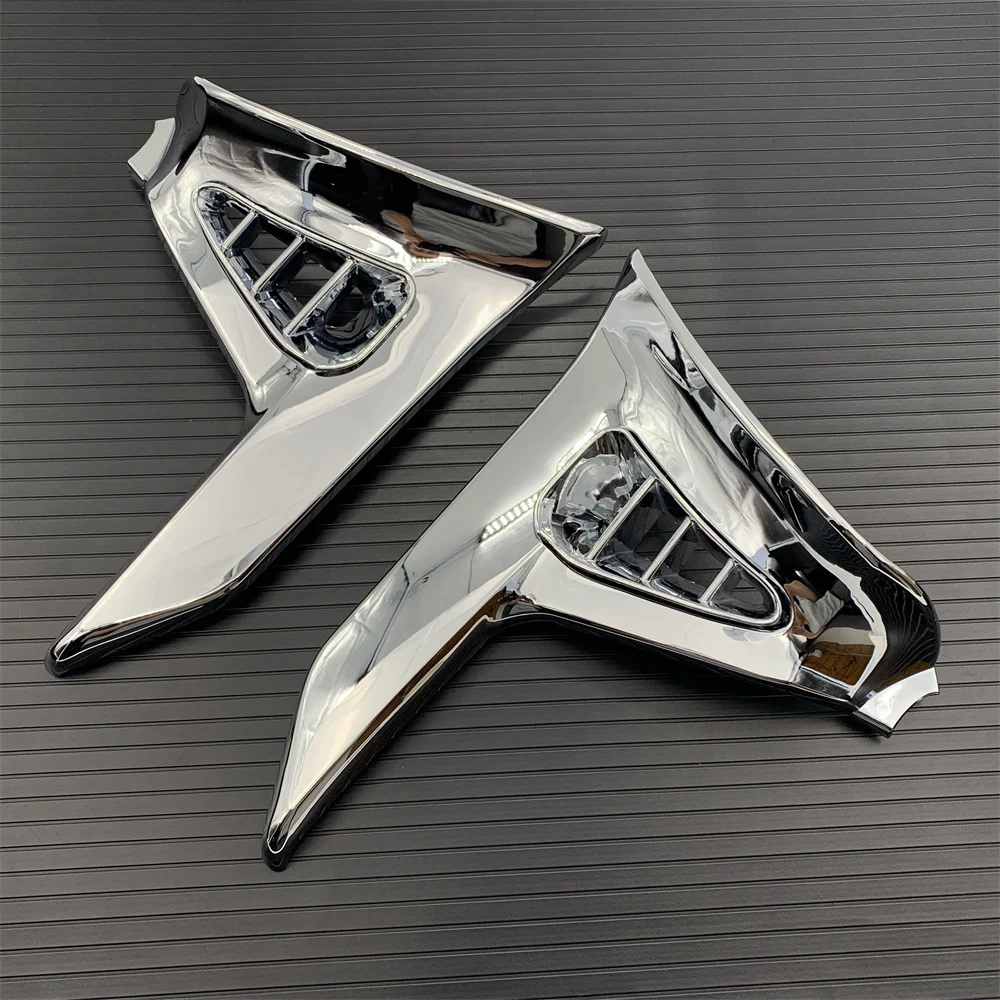 Chrome Triangle Cover For  GoldWing GL 1800 GL1800 Chrome Left Right Motorcycle Parts Modified accessories