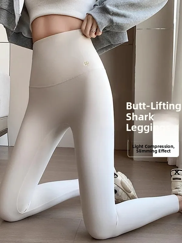 

Белые брюки для йоги с высокой талией, женская верхняя одежда больших размеров, весна-лето, подтягивающие живот, брюки на бедрах