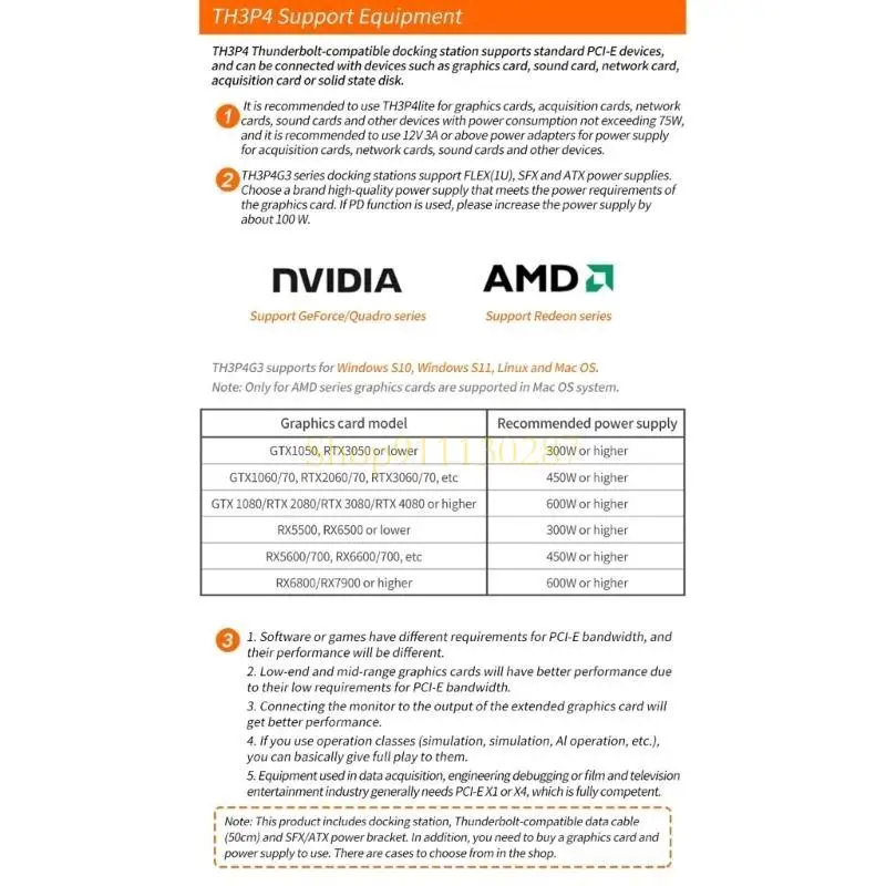J1HC Th3p4g3 Mini GPU Dock Graphics Scheda Extension Dock Graphics esterno PD85W