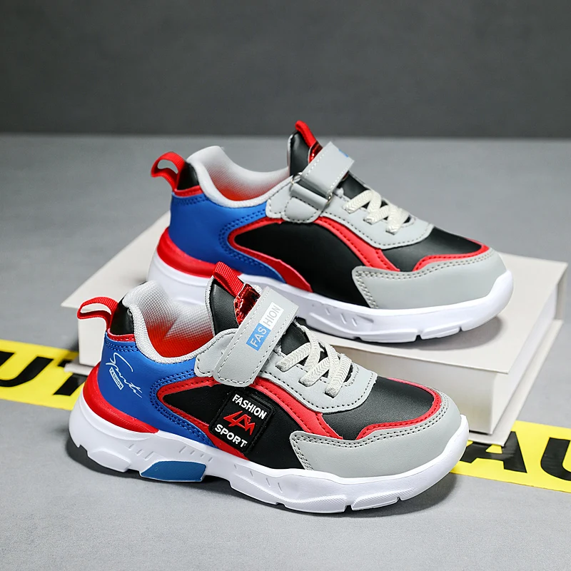 Vier Jahreszeiten Kinder Turnschuhe Leichte rutschfeste Sportschuhe Outdoor Bequeme 5-16 Jahre alte Kinder Jungen Walking Laufschuh – Detail 6