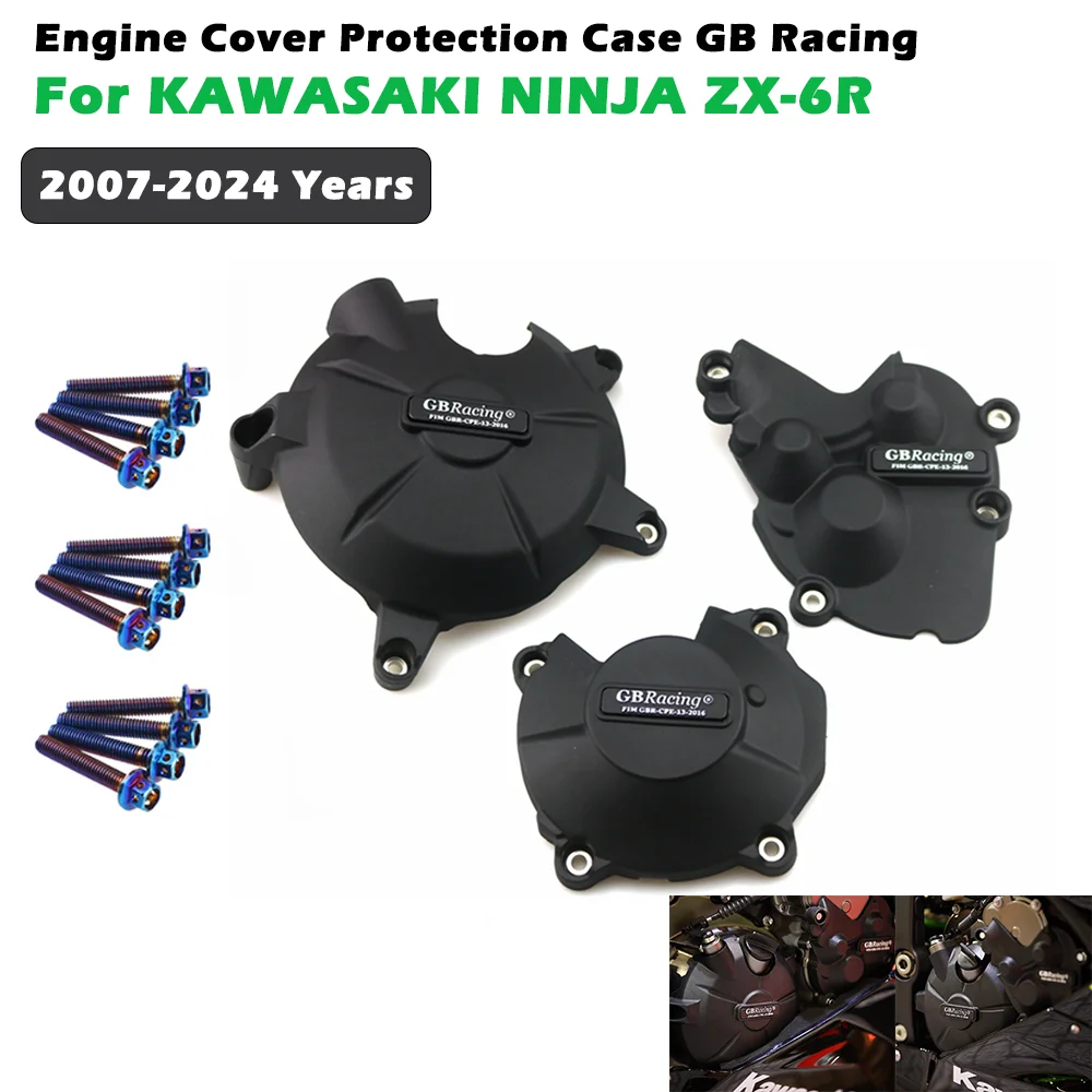 Motorcycles Engine Cover Protection Case For Case GB Racing For KAWASAKI ZX6R 2007 08 09 10 12 13 14 15 16 18 19 2020 2021 2022