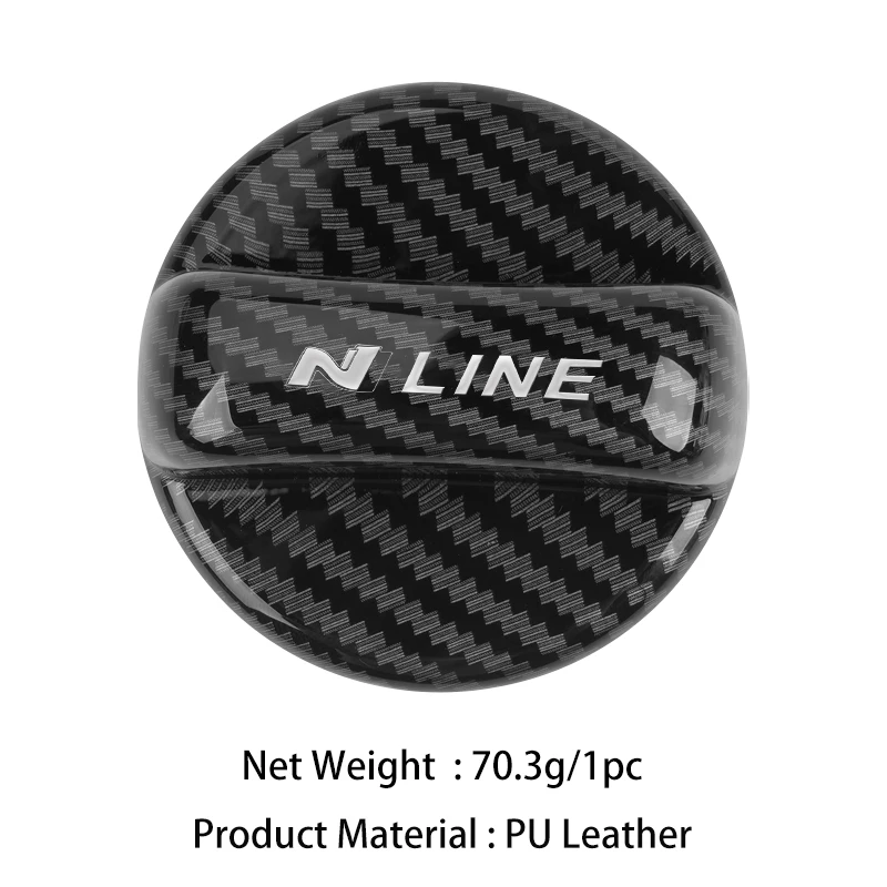 Car Fuel Tank Cap Carbon Fiber Petrol Box Cover Accessories For Hyundai N Line Performance Santa Fe MX5 I20 IX35 I30 view 6