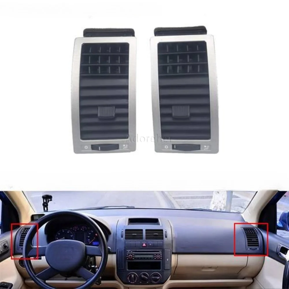 1Pair Silver Car Left Right Dashboard Air Vent Outlet for VW POLO 2002-2010 Air Conditioning Outlet Accessories Parts 6Q0819704