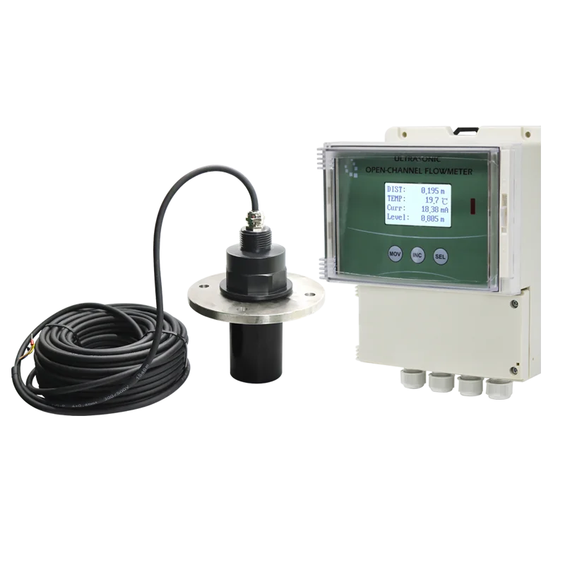 

PVDF anti-corrosion ultrasonic open channel flow meters