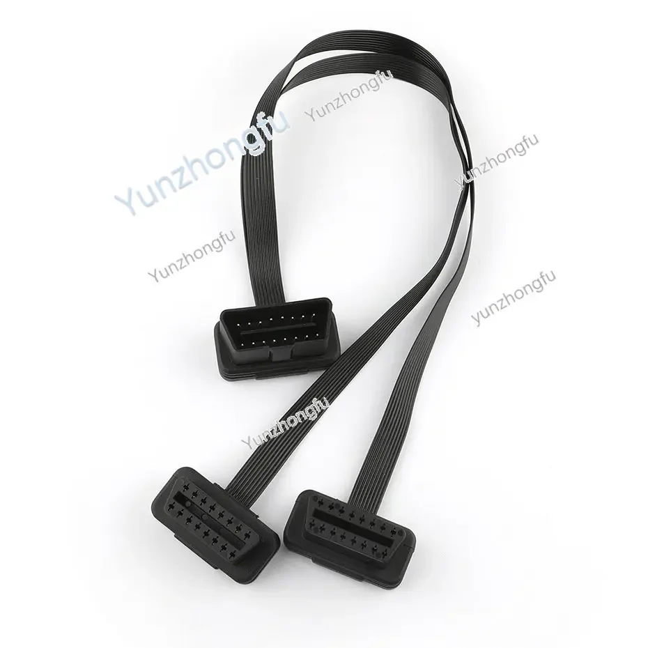 OBD One Divided into Two Extension Cable  Drag  Flat      Floss Conversion Wire