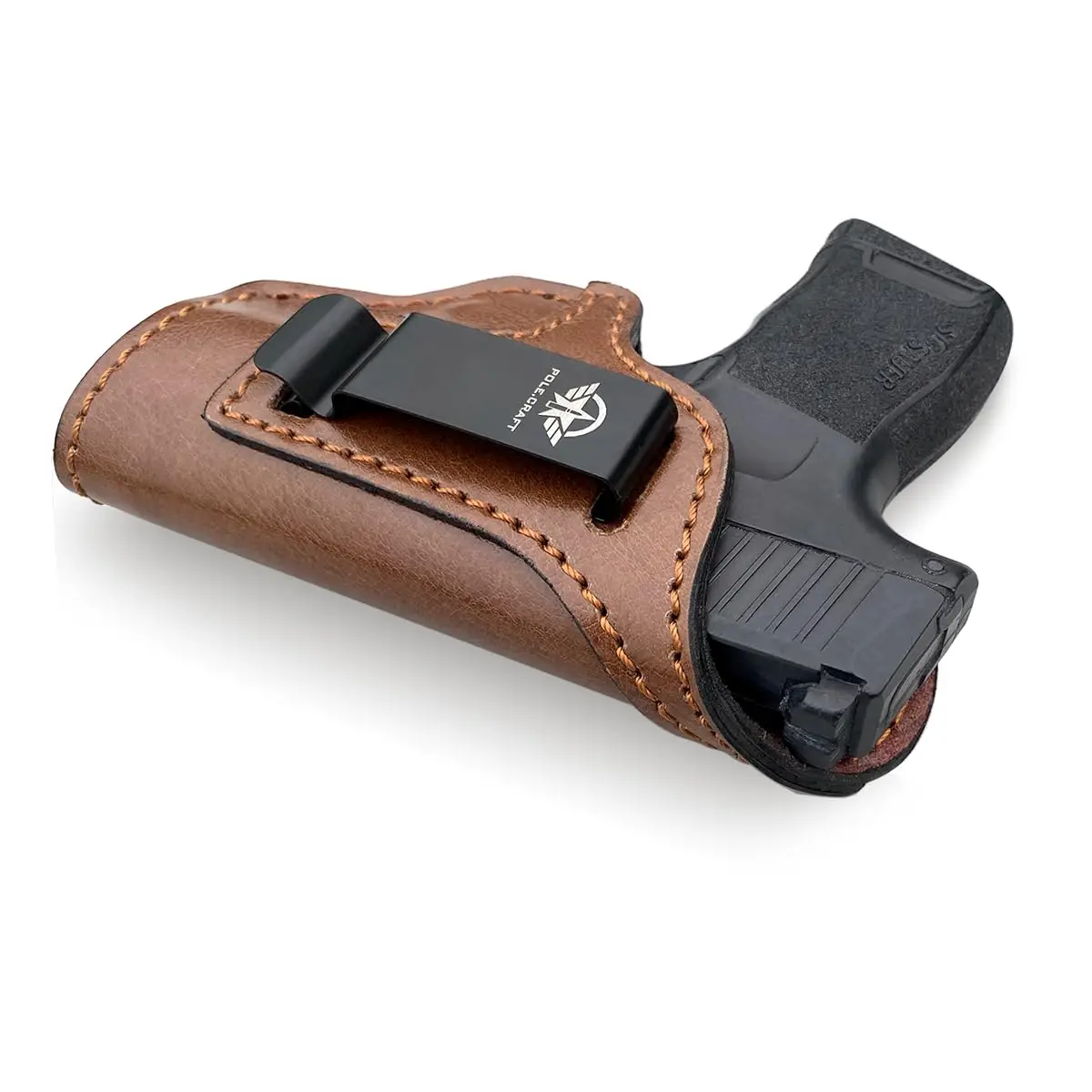 IWB Leather Gun Holsters for Small Pistols : Ruger LCP380 LCP II Sig Sauer P365 P238 P938 Walther PPK 380 CCP S&W Bodyguard 380