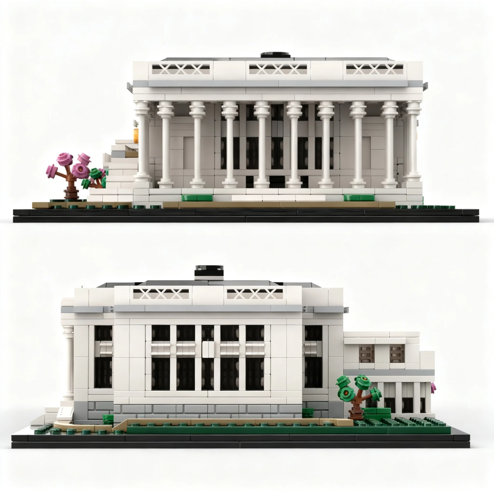2286pcs MOC Architecture White House Ballroom *Proposed Model Building Blocks Christmas Gift Toy Birthday Brick Craft Collection