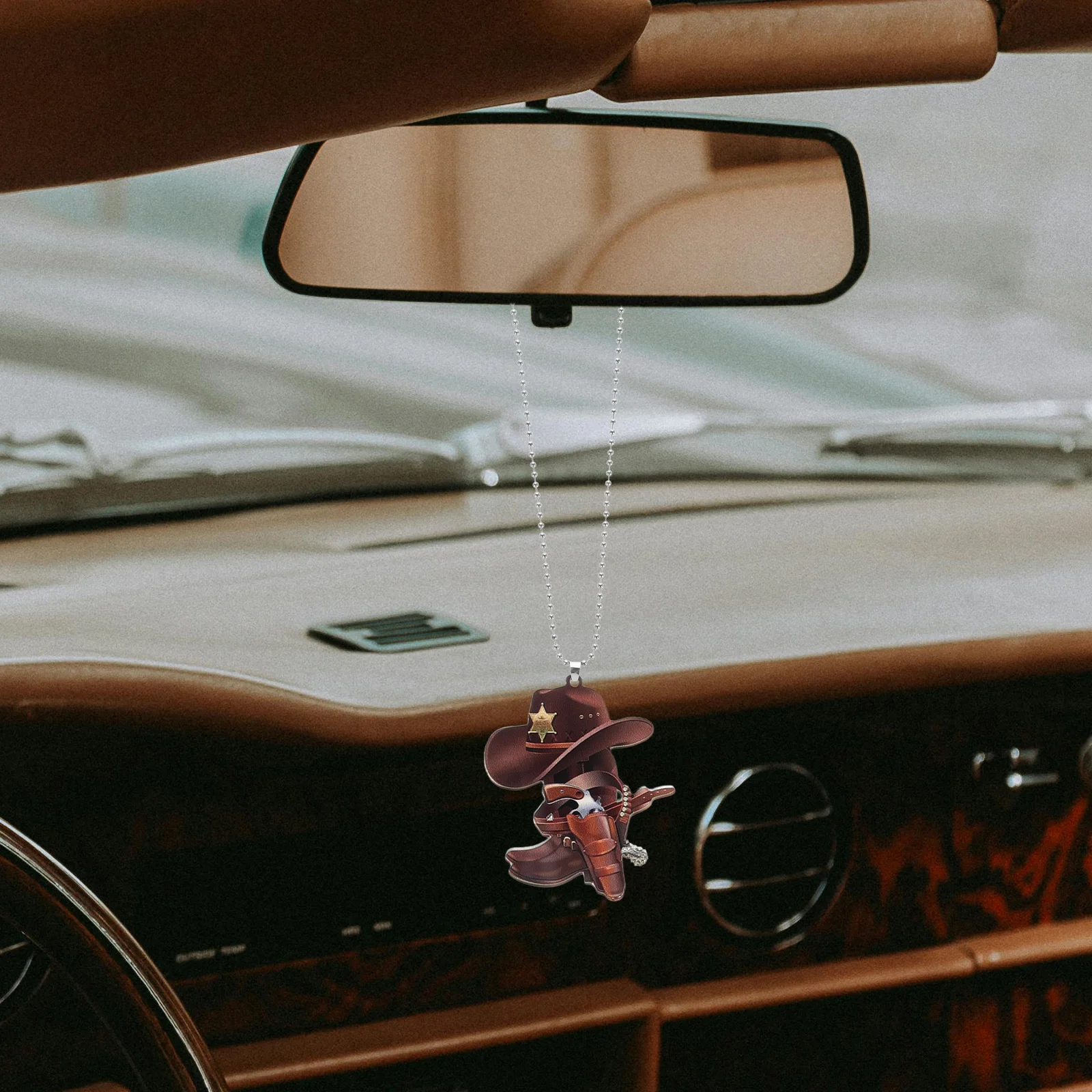 

Car Hanging Ornament Durable Compact Portable Rearview Mirror Pendant Decorative Trinket For Vehicle Interior Mirror Decoration