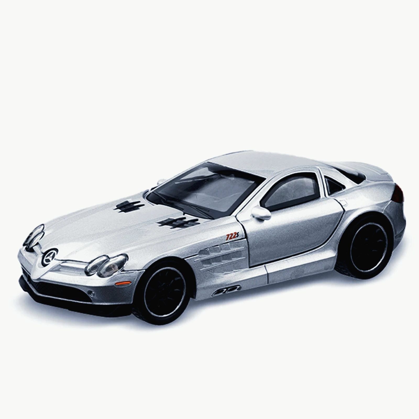 

1: 32AMG Mercedes Benz SLR alloy supercar simulation door opening sound and light feedback model collection ornament boy gift