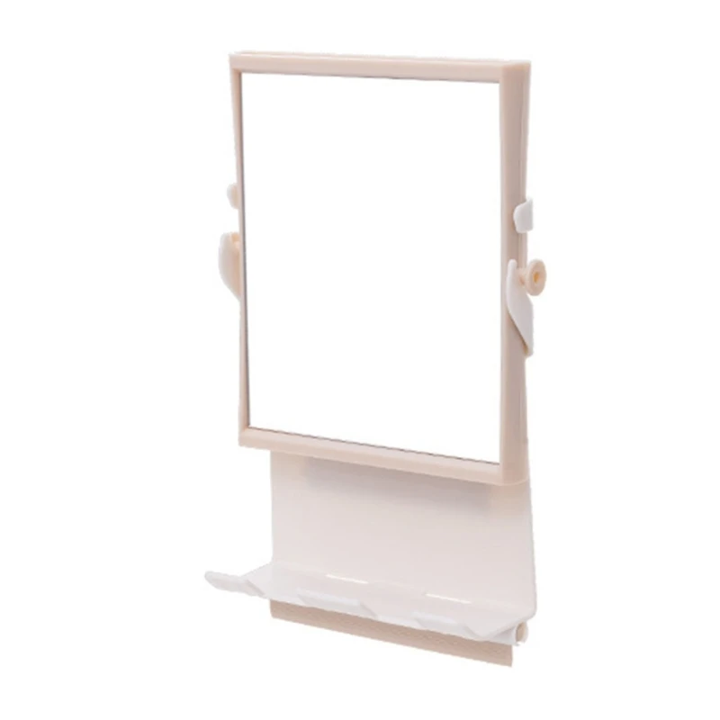 Water Resistant Mirror No Drill Required Fog Frees Mirror Spaces-Saving Water Filled Mirror for Bathroom & Dressing Dropship