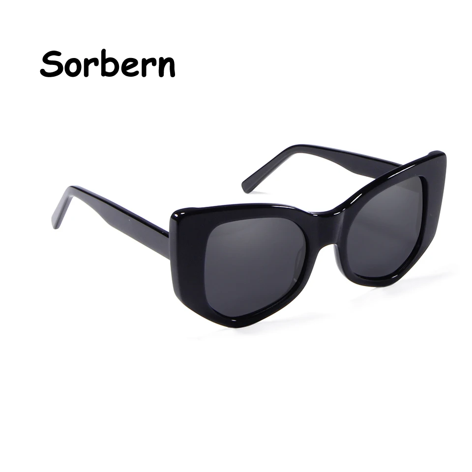 

Fashion Acetate Oversized Cat Eye Sunglasses Women Brand Designer Vintage Polarized Sun Glasses Female Gafas De Sol UV400