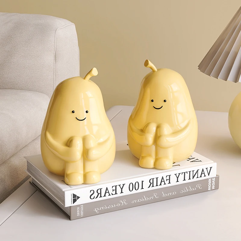 Hugging Pear Book Stall Living Room Entrance Cabinet Bookcase Bookshelf Office Home Decoration Simulation Book Standing Ornament