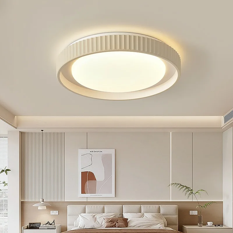 French Cream Style Creative Modern Minimalist Acrylic LED Ceiling Light Bedroom Living Dining Room
