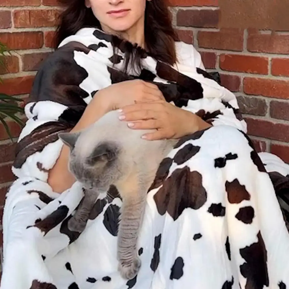 

Cow Print Blanket Luxurious Cow Print Blanket Super Soft Cow Print Throw Blanket Cozy Farmhouse Decor for Bedroom Couch Home