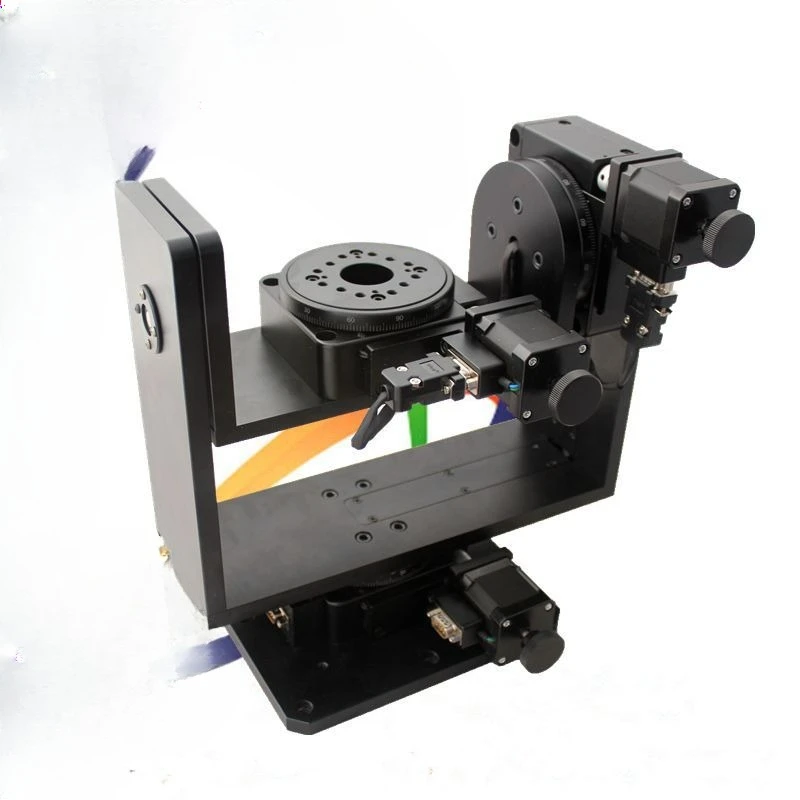 Table rotative tridimensionnelle électrique de précision NT302WRA100M, table rotative, table d'angle de table à pas