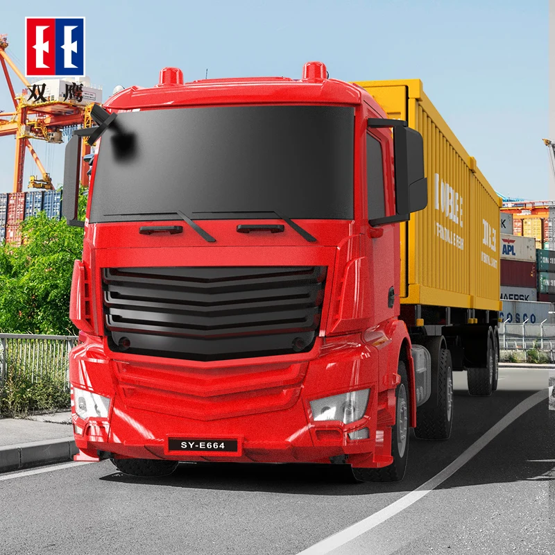 ダブルE RCトラック 大型トレーラー E663/664 車両 トラック ラジコン ショベルカー トレーラーセット トラックおもちゃ 車 男の子へのプレゼント