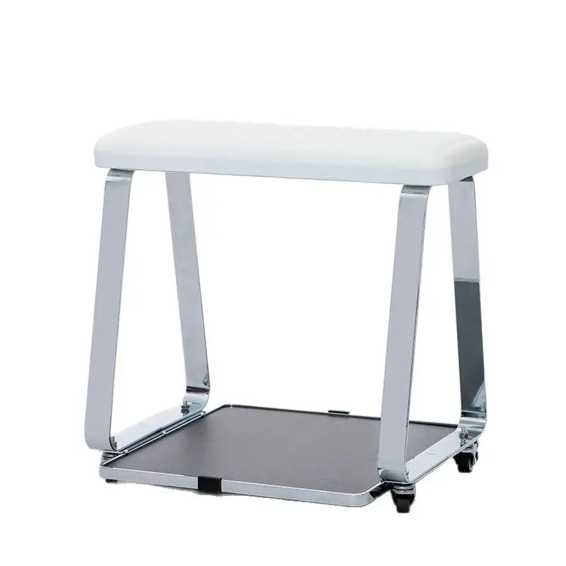 For Movable Foot Bath Pedicure Stool Comfortable Leather Foot Pillow Hand Pillow Pad with Storage Tray for Nail Art and Beauty