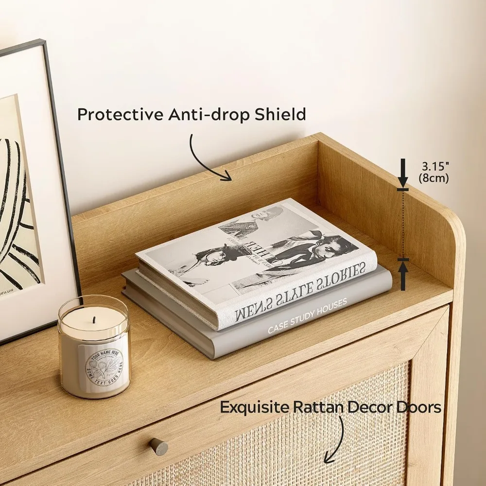 Rattan Shoe Storage Cabinet 3