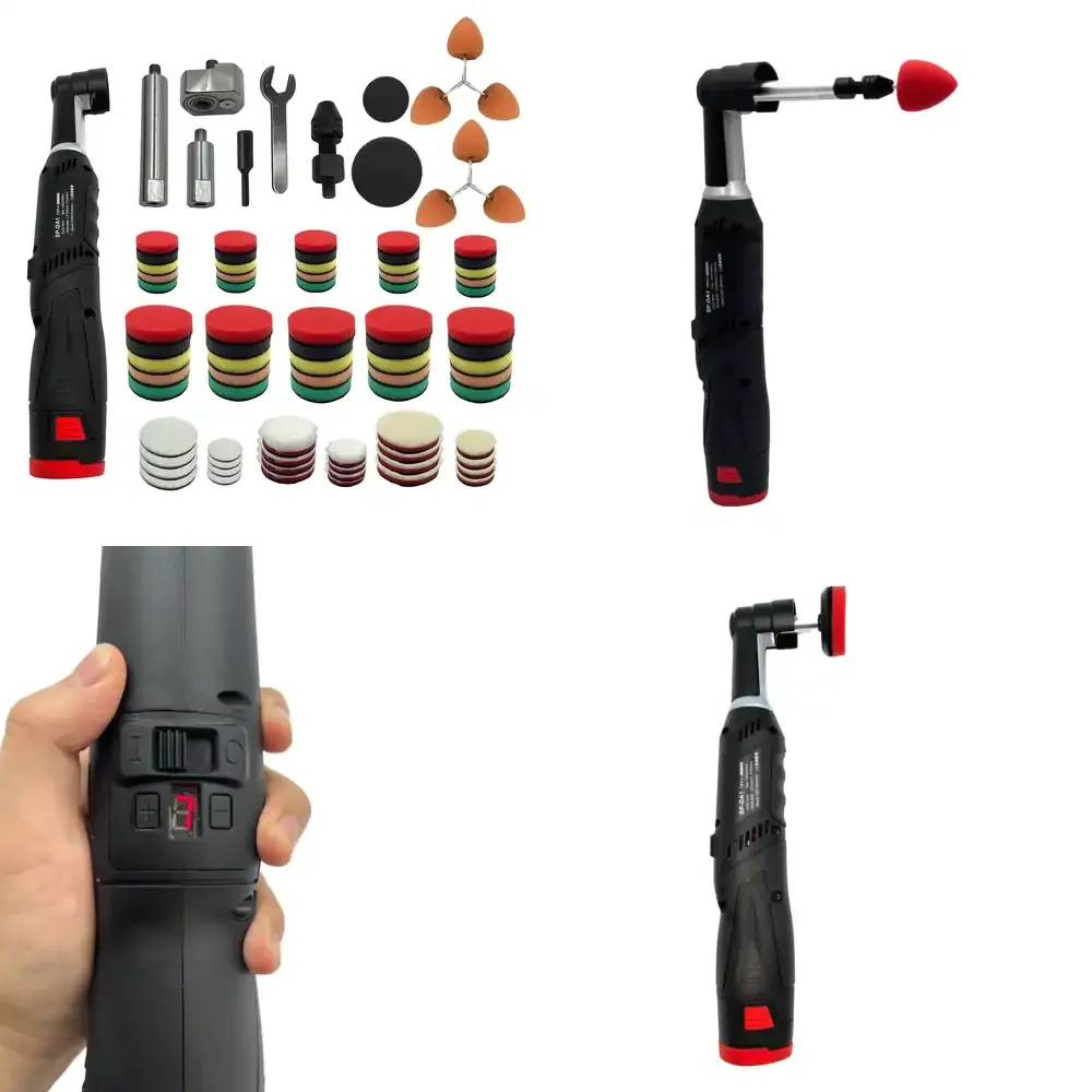 Dual Action and Rotary Mini Car Polishers Set Cordless Polishing Machine for Cars