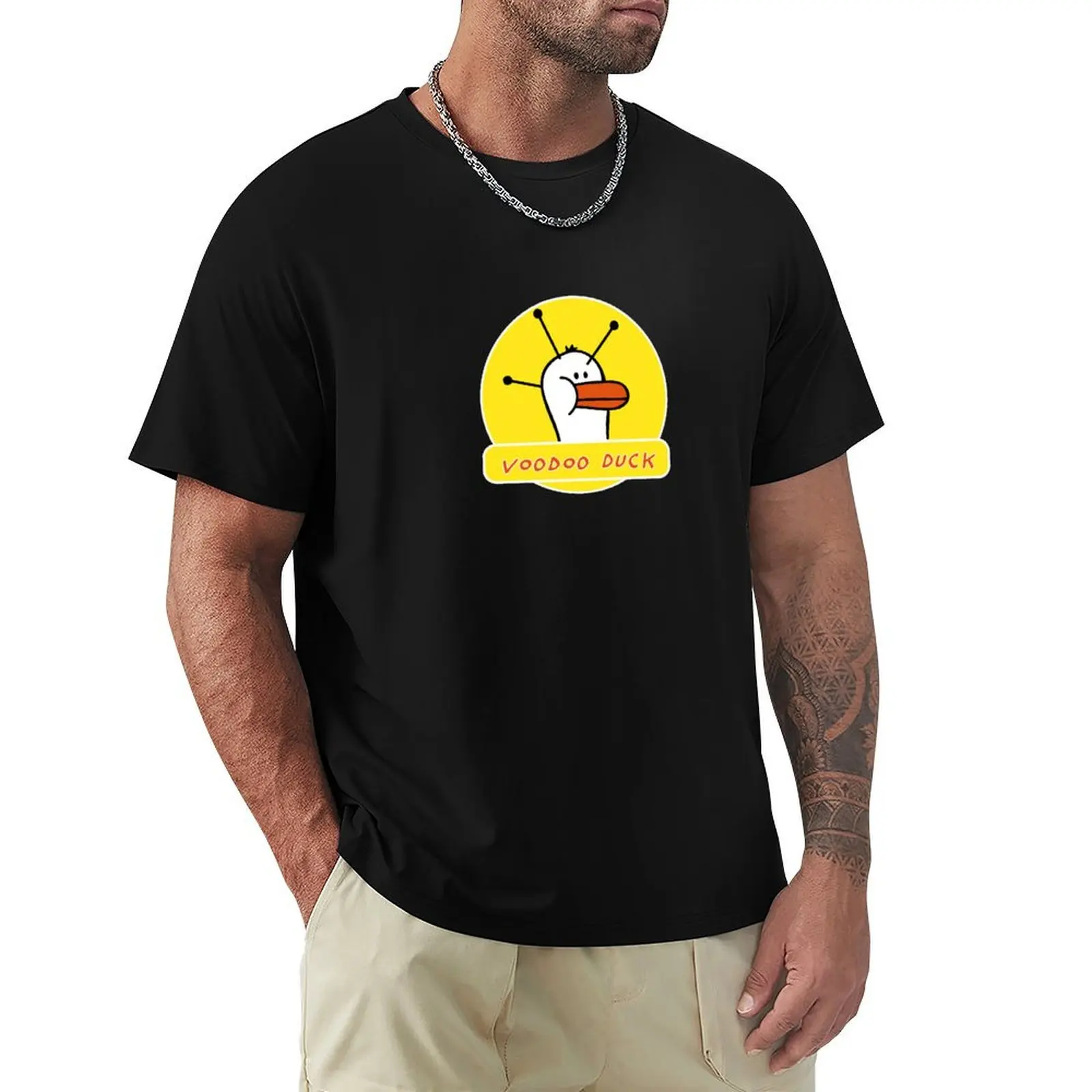 Voodoo Duck T-Shirt Large Size Soft Cotton T-Shirt
